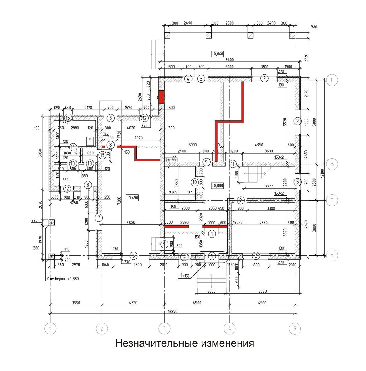 Внесение изменений в готовый проект дома